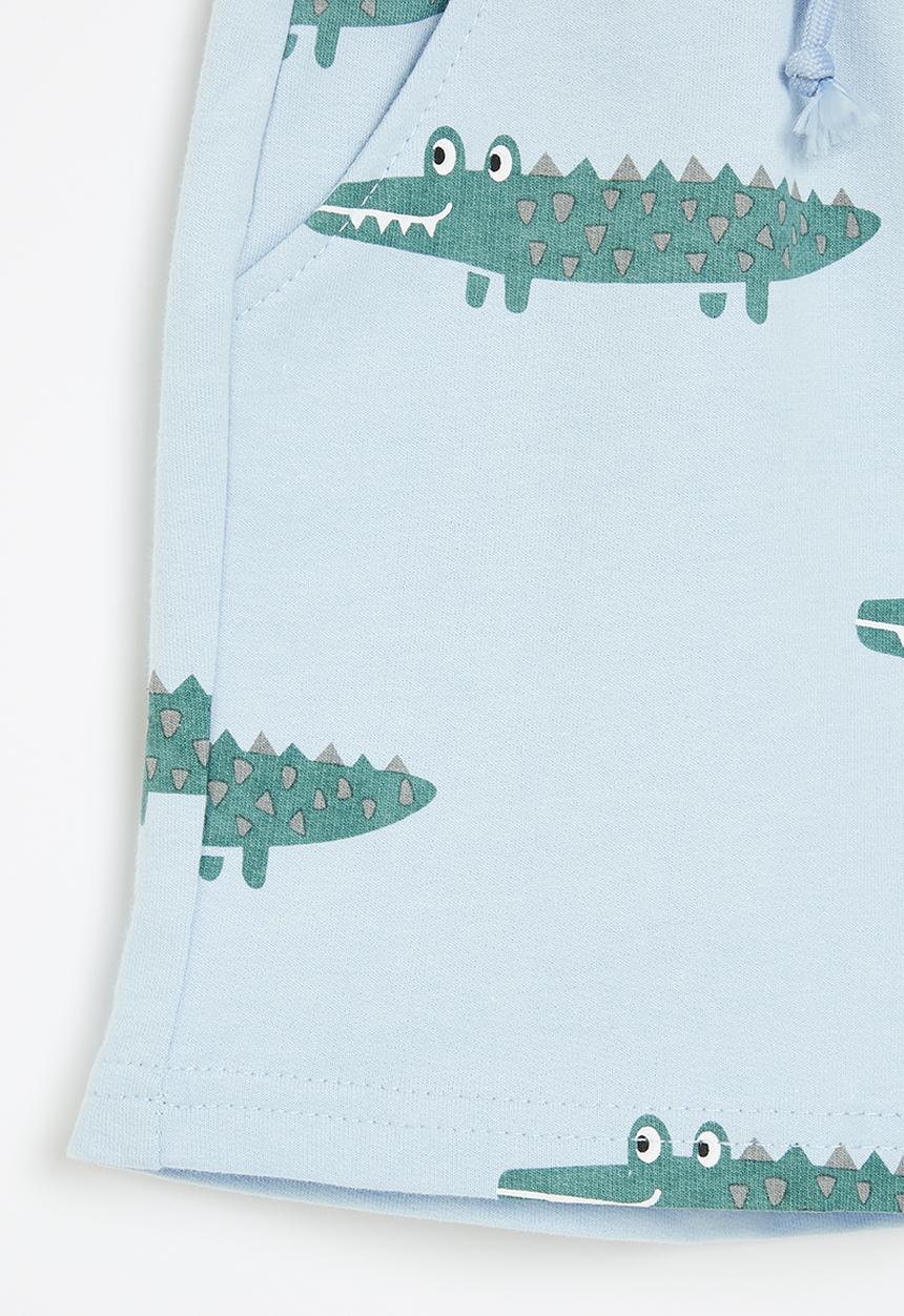 Pop Candy - Boys crocodile shorts - blue