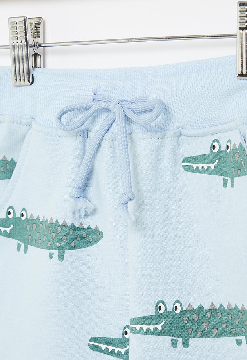 Pop Candy - Boys crocodile shorts - blue