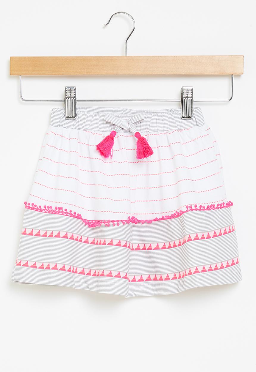 Pop Candy - Girls skirt - white & pink
