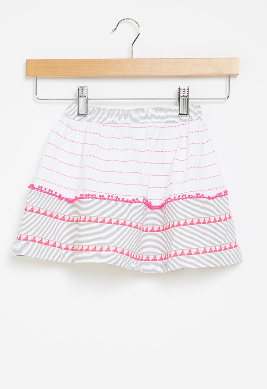 Pop Candy - Girls skirt - white & pink