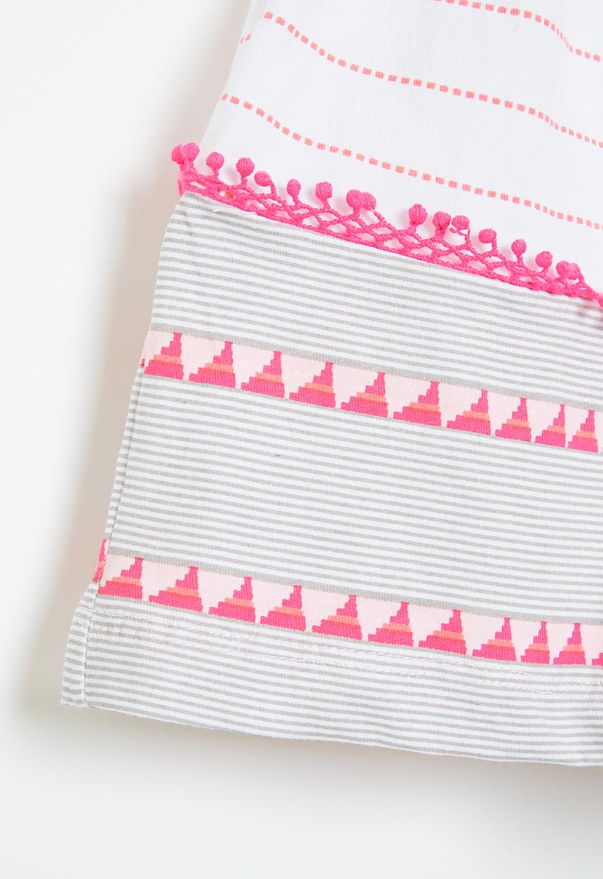 Pop Candy - Girls skirt - white & pink