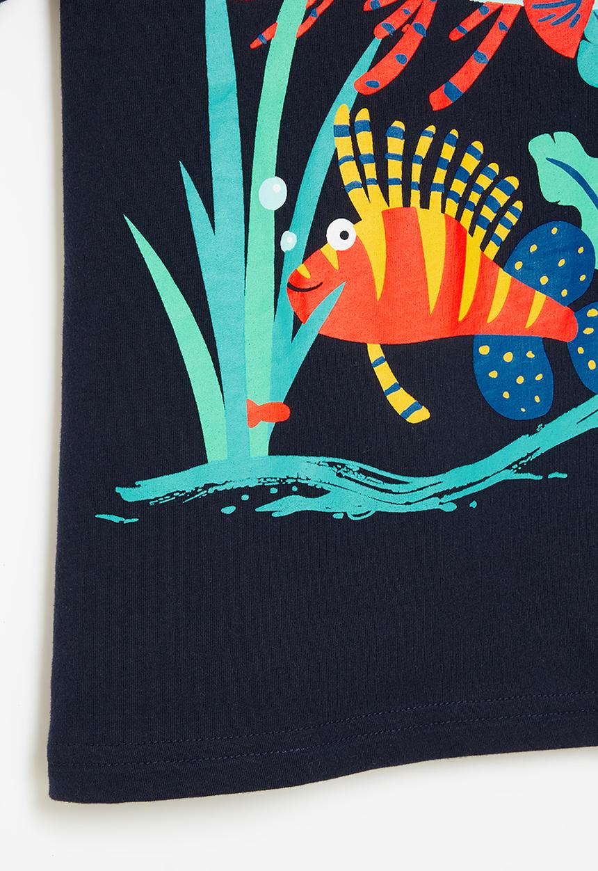 Pop Candy - Boys printed tee - navy