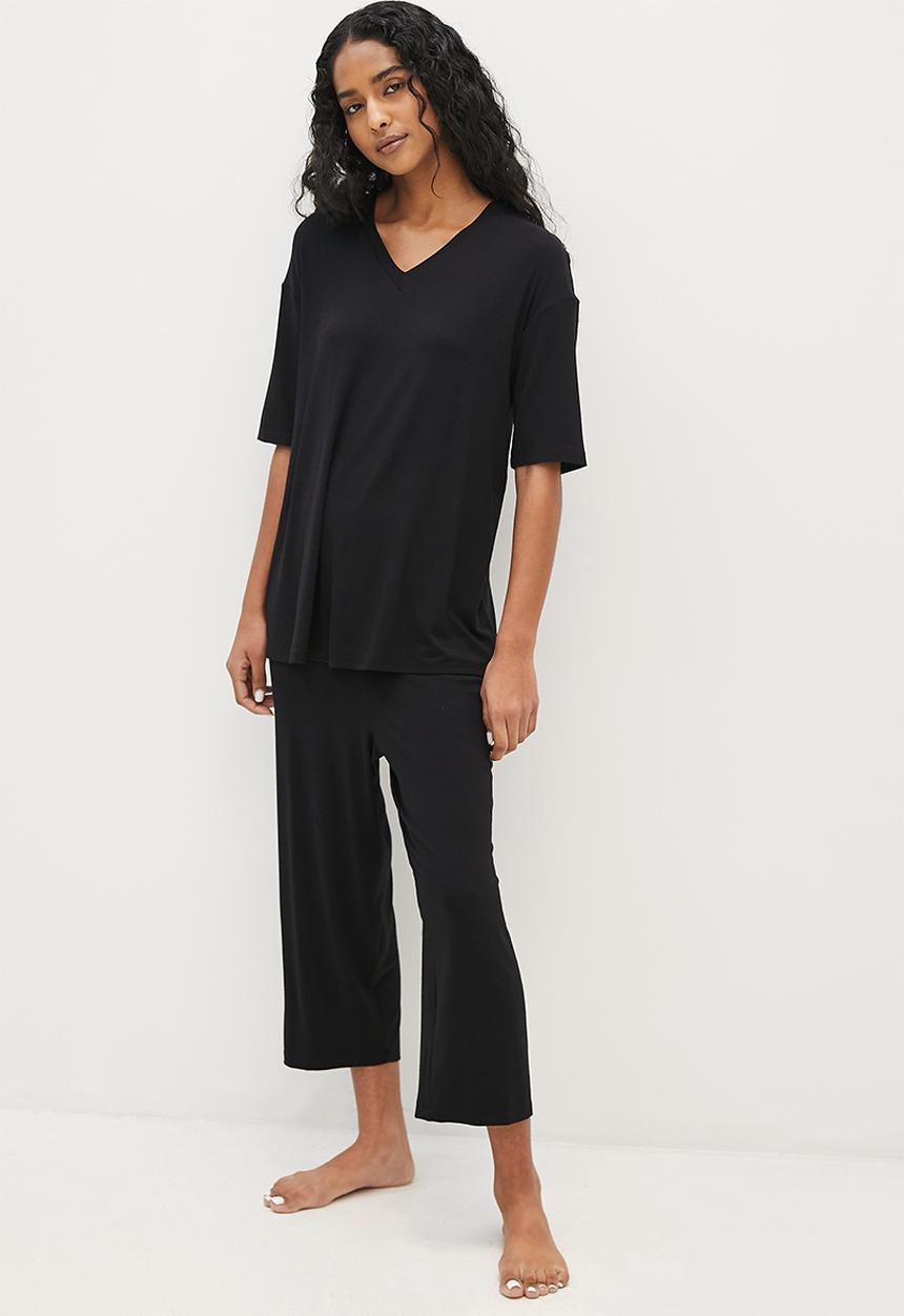 Superbalist - Easy fit sleep set - black