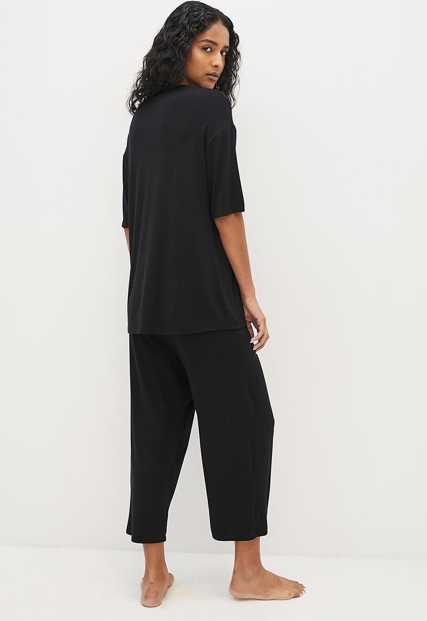 Superbalist - Easy fit sleep set - black
