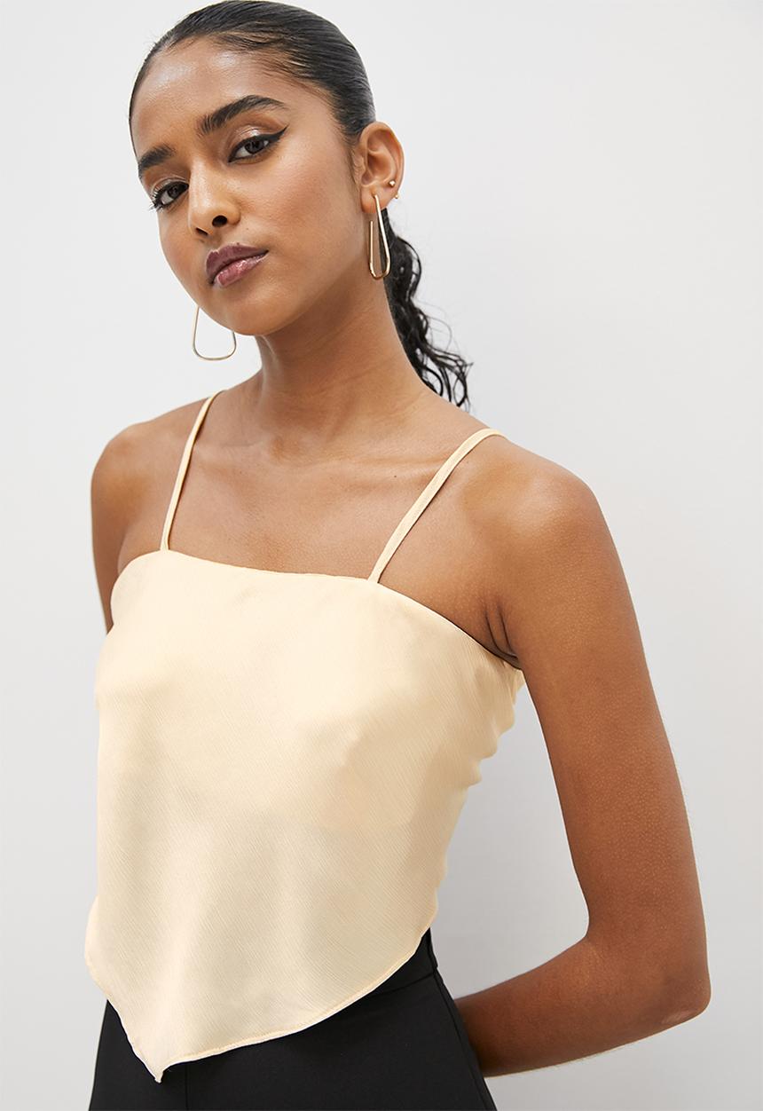 VELVET - Hanky top - sand