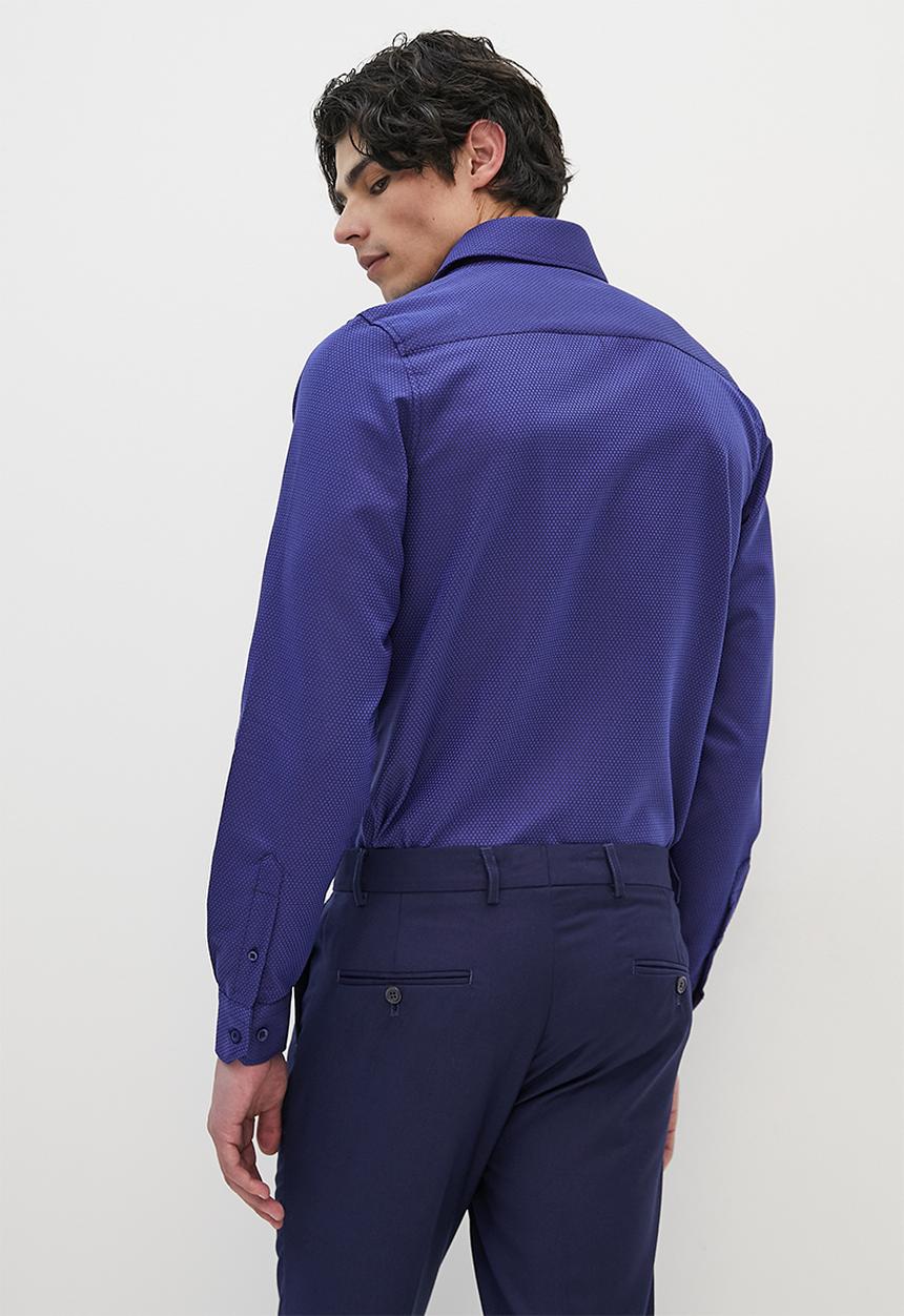 Superbalist - Slim fit aop shirt - navy