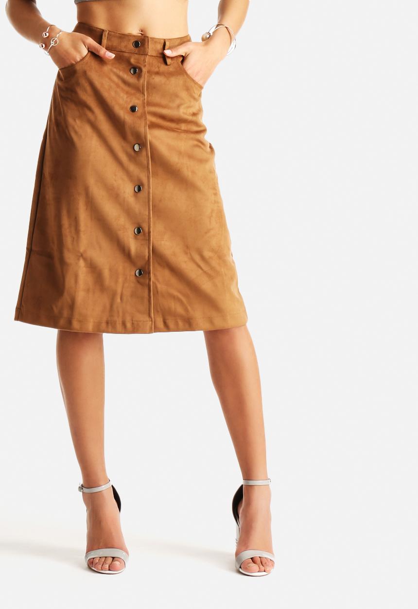 Glamorous - Button Highwaist Pocket Skirt