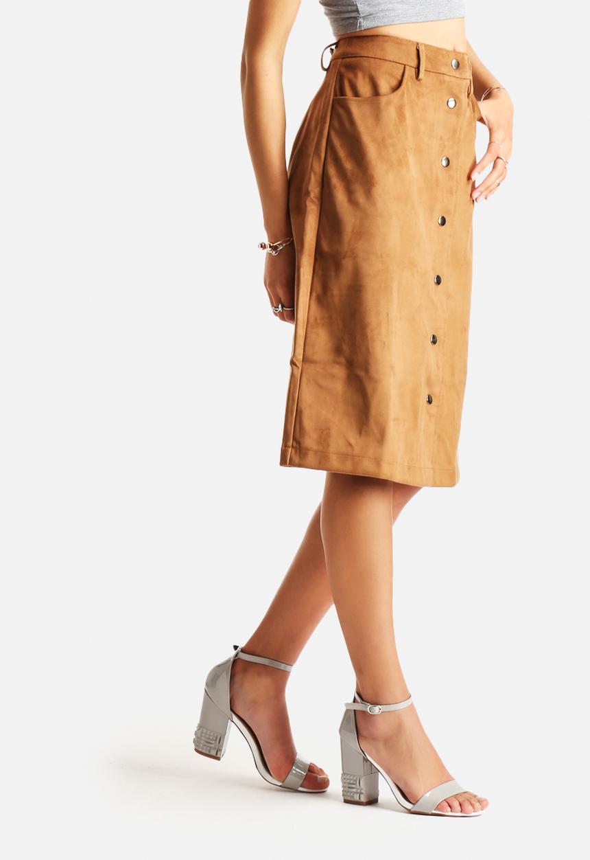 Glamorous - Button Highwaist Pocket Skirt