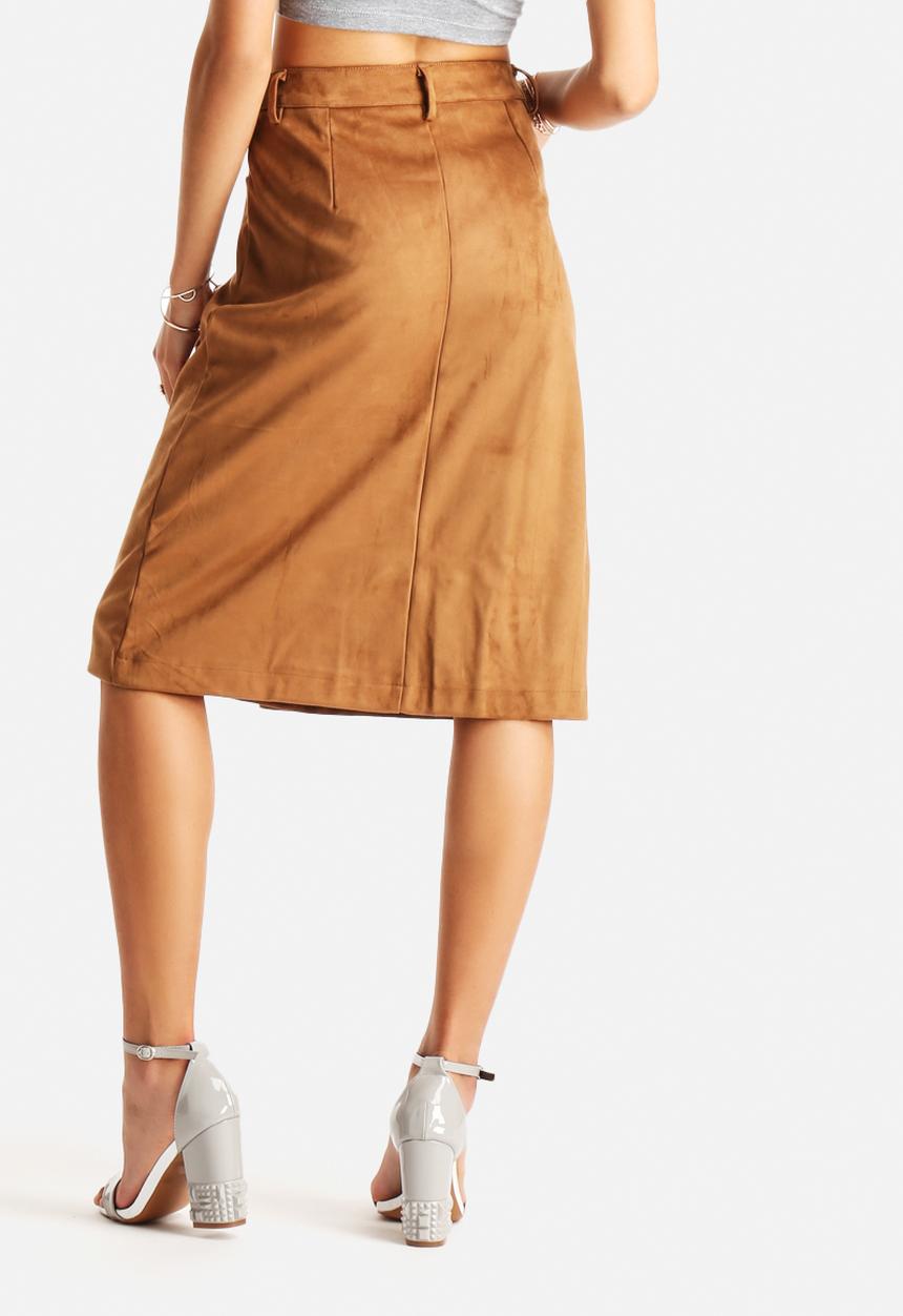 Glamorous - Button Highwaist Pocket Skirt