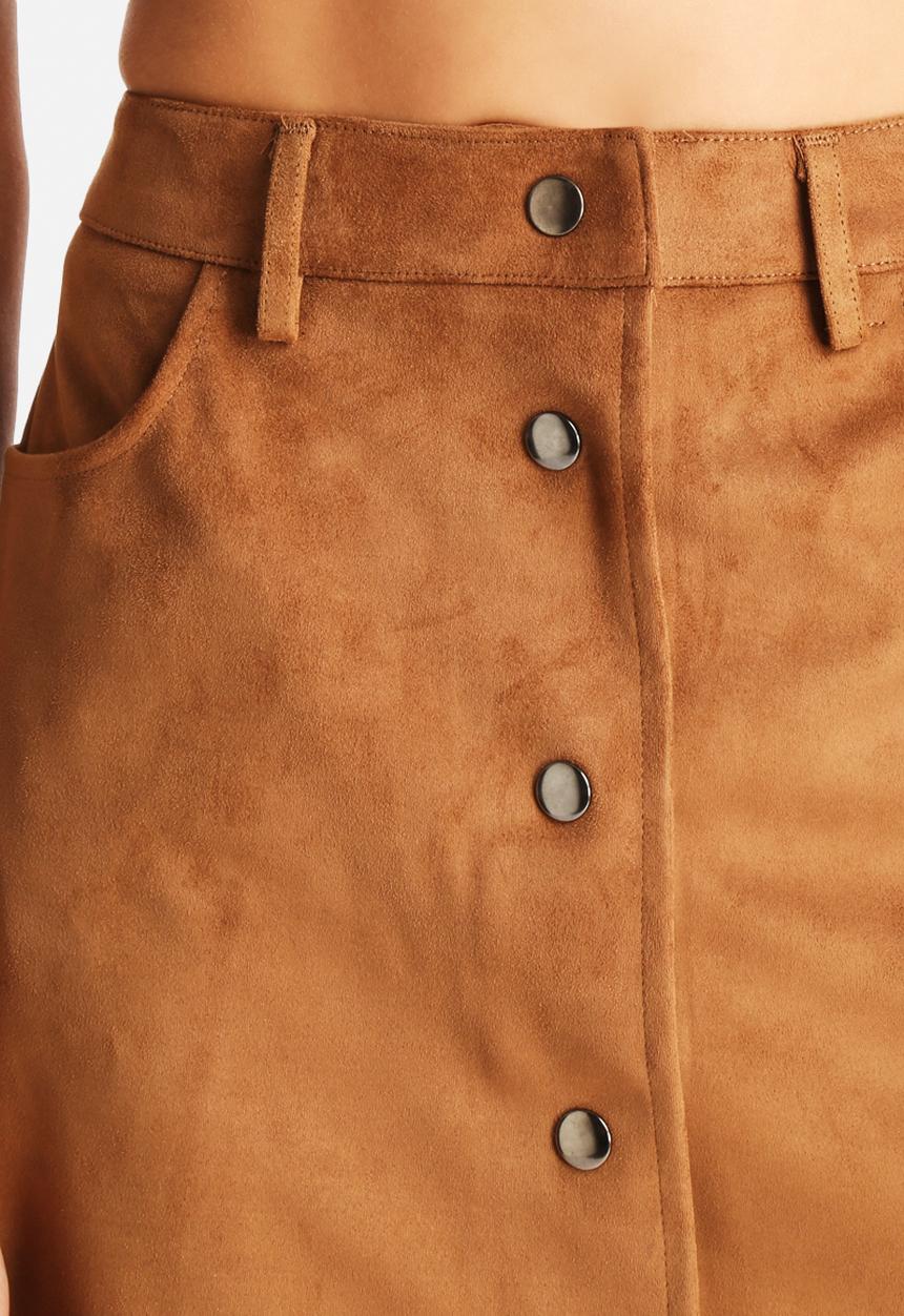 Glamorous - Button Highwaist Pocket Skirt