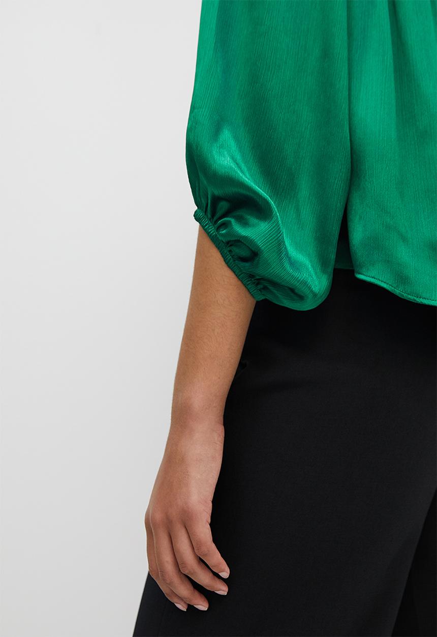MILLA - Bardo statement sleeve blouse - bottlegreen