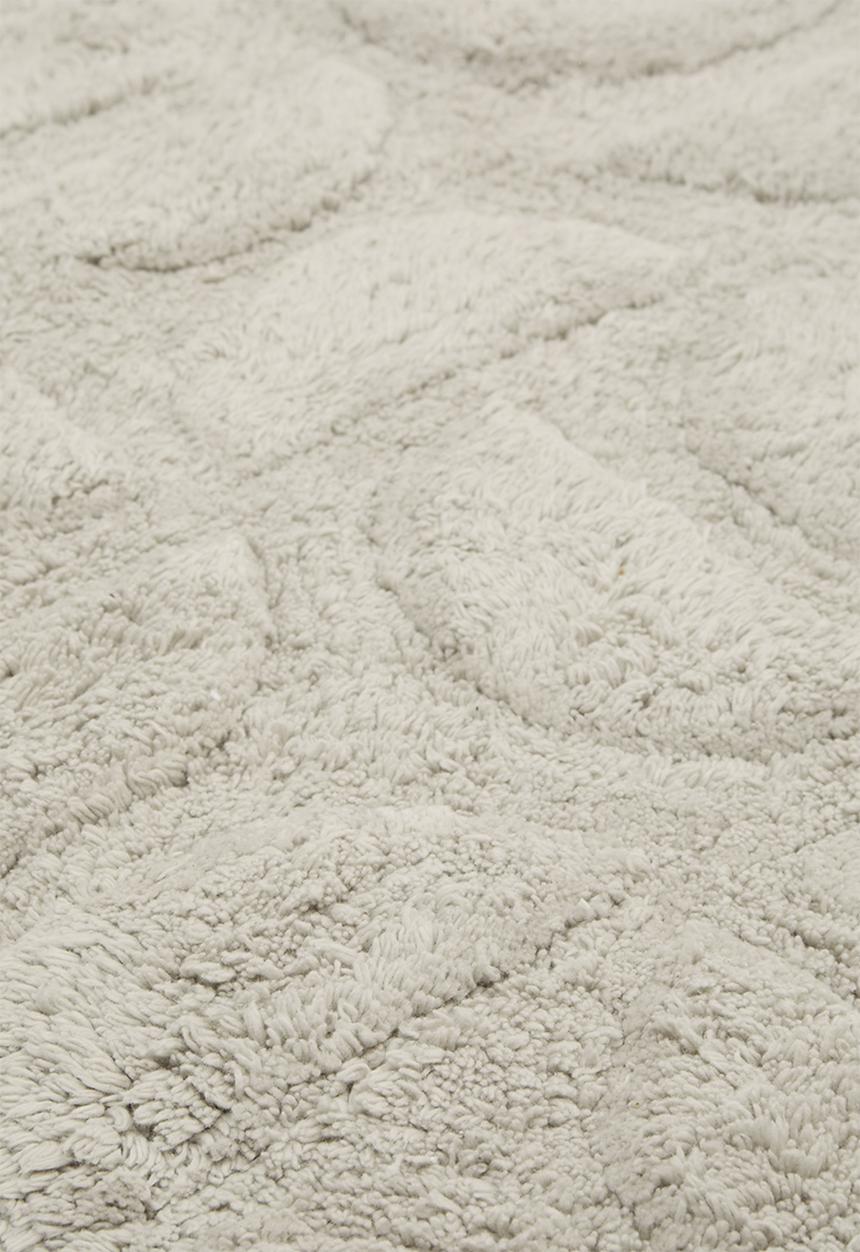 Sixth Floor - Circle cotton woven bath mat - pumice stone