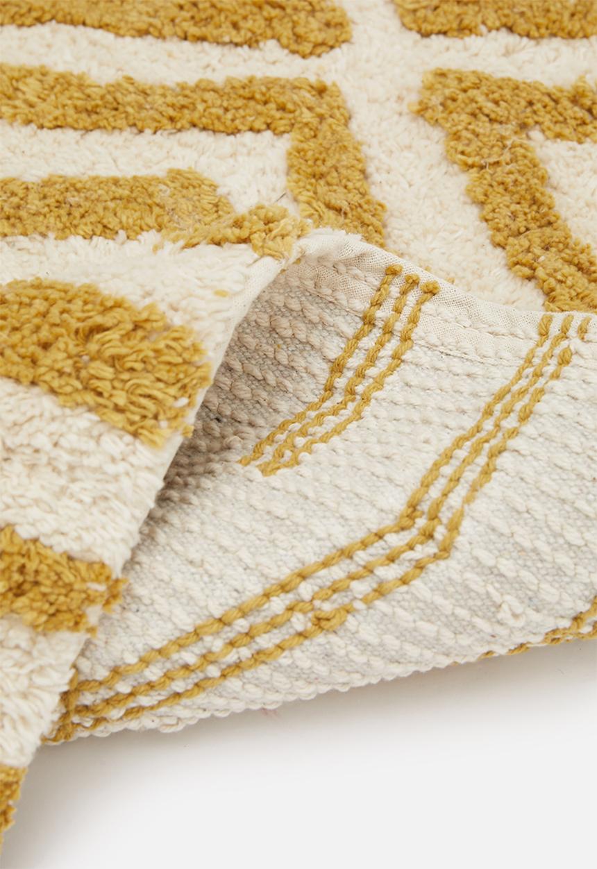Sixth Floor - Cotton tufted bath mat - yellow