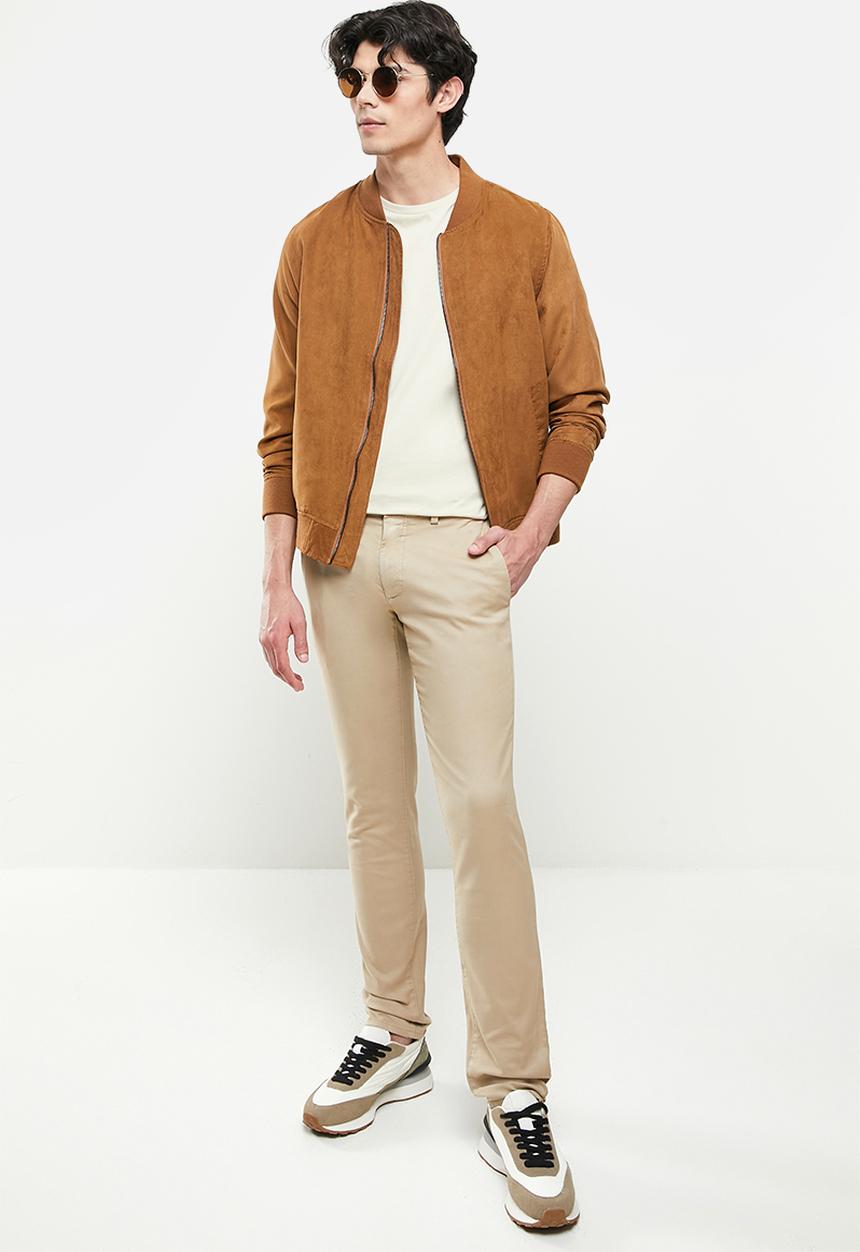MANGO - Trousers barna - neutral