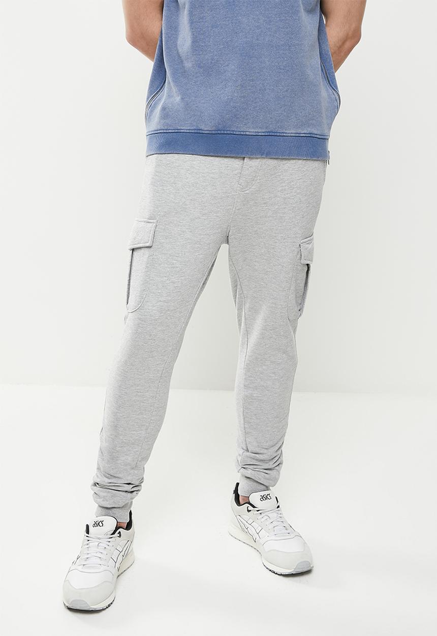 Brave Soul - Gauze jogger - grey melange
