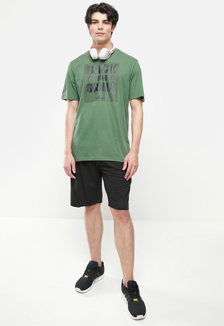 adidas Performance -  Strength Aeroready Graphic Men Training T-Shirt- green oxide