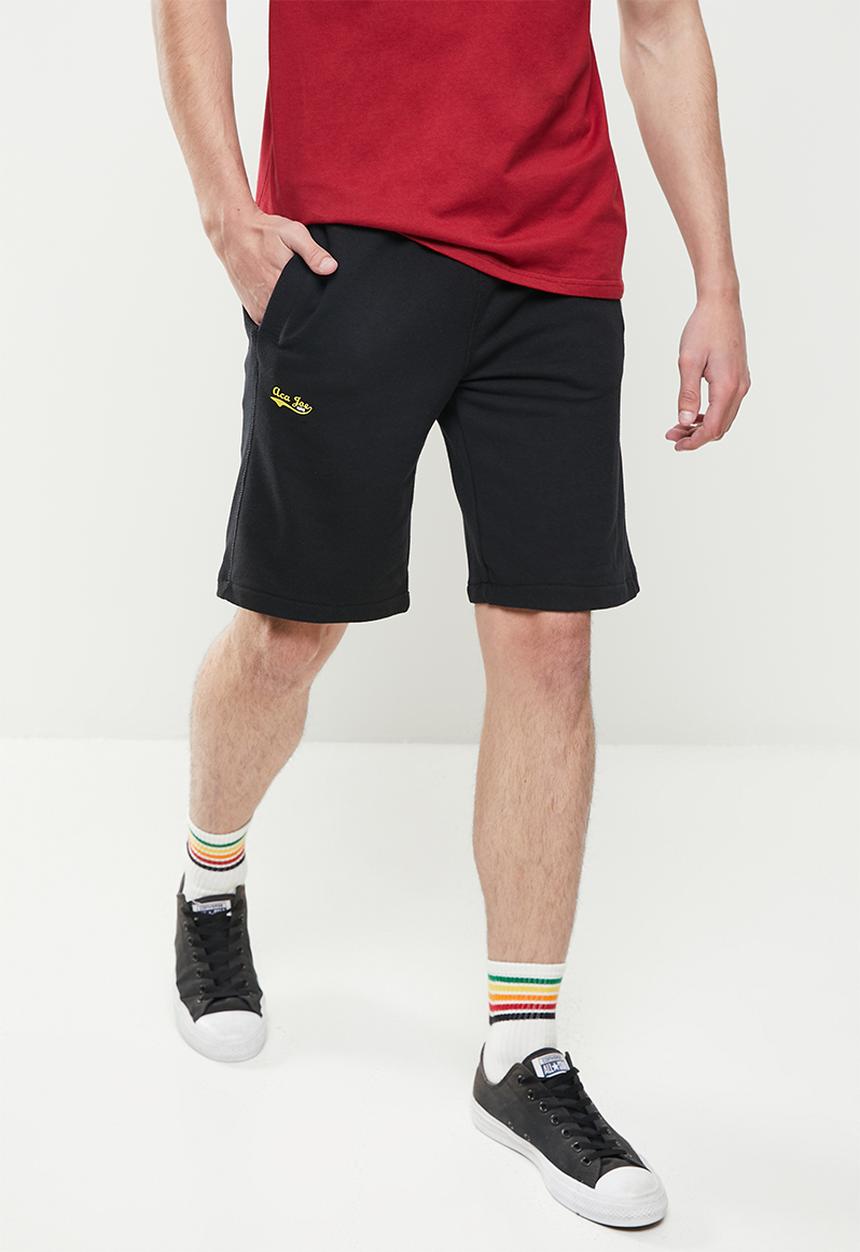 Aca Joe - Aca joe small hq logo fleece short - caviar