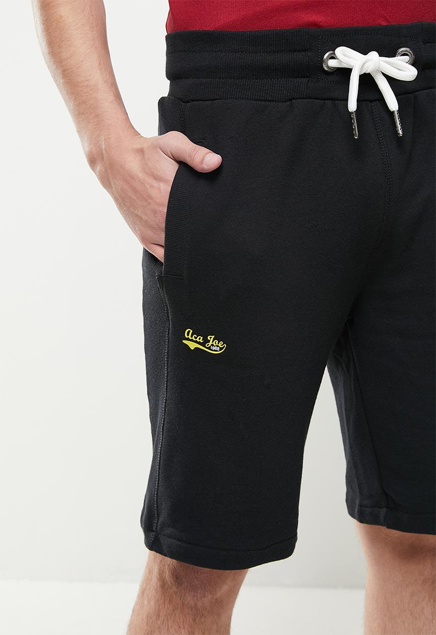 Aca Joe - Aca joe small hq logo fleece short - caviar