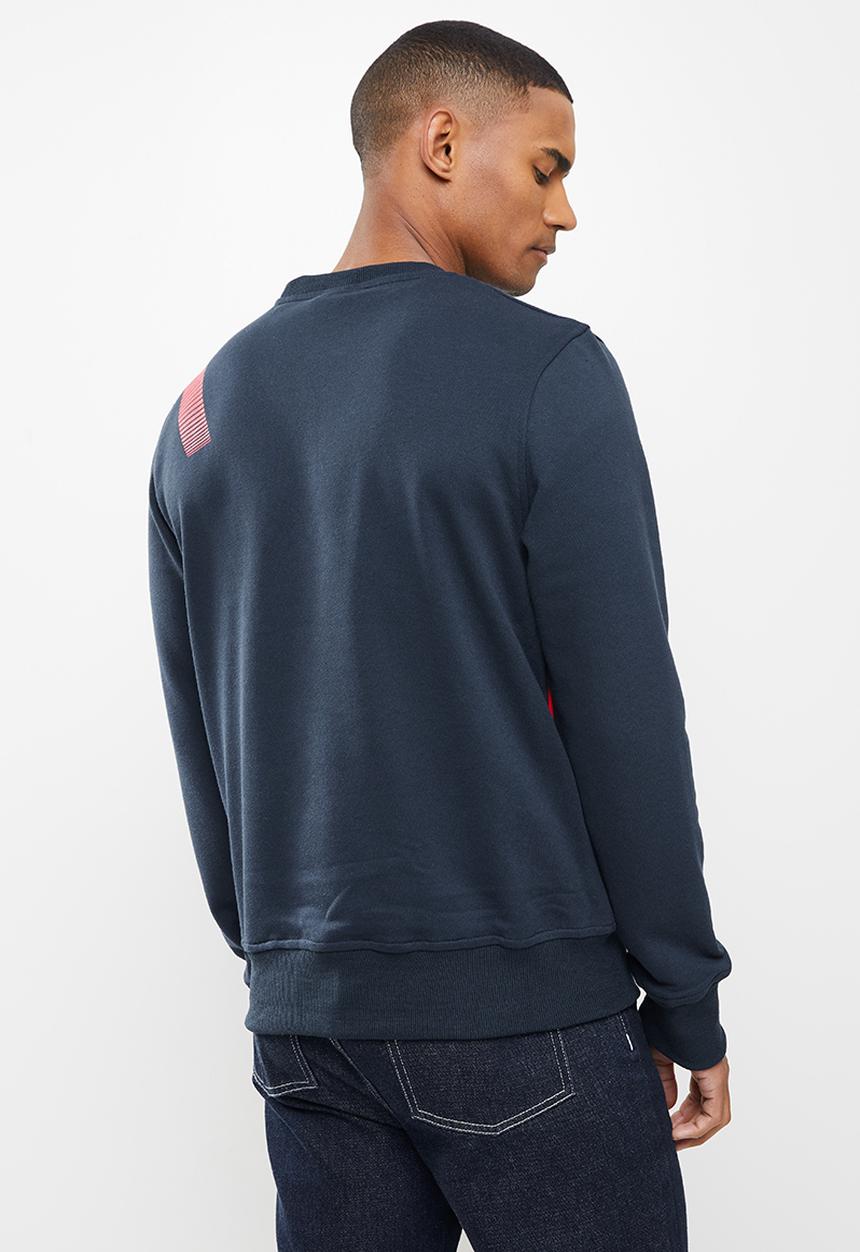 Diadora - Calore sweat - navy & red