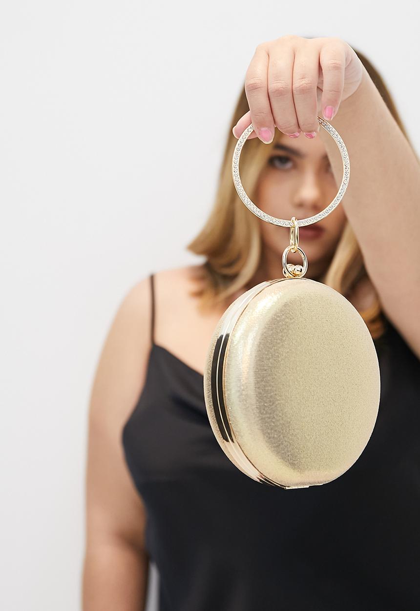 dailyfriday - Circular clutch bag - gold