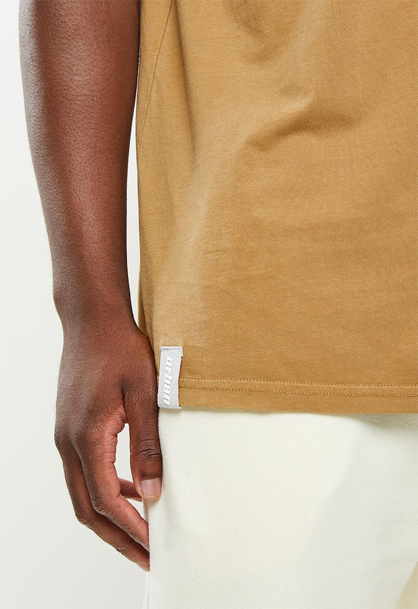 urban° - Urban pigment dyed pocket tee - brown