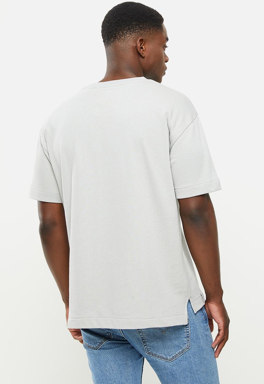 urban° - Urban oversized printed tee - grey