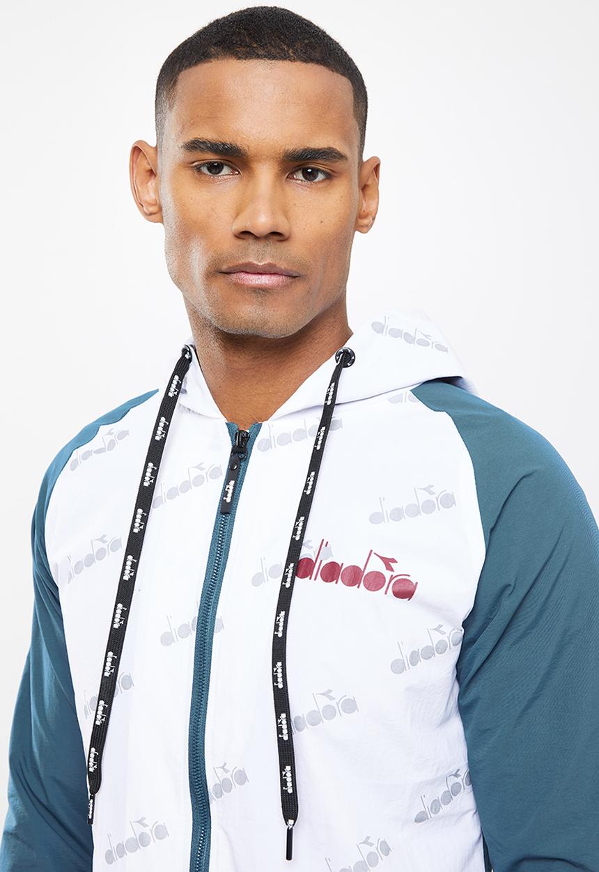 Diadora - Malta jacket - white & teal
