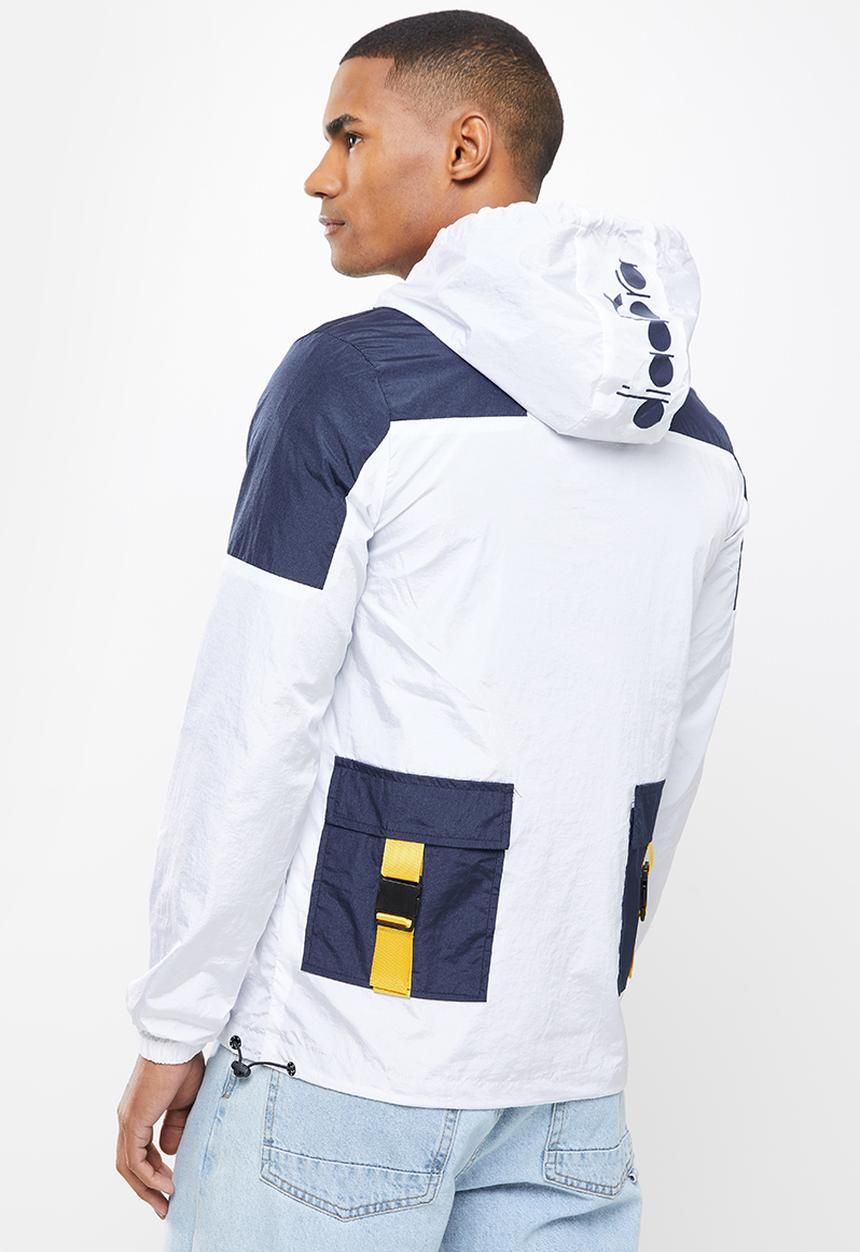 Diadora - Bologna anorak - navy & white