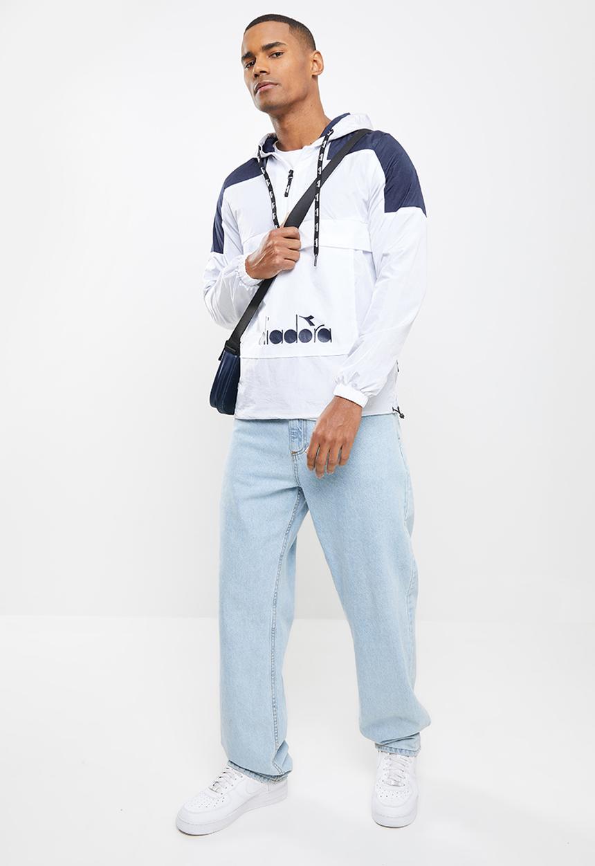 Diadora - Bologna anorak - navy & white