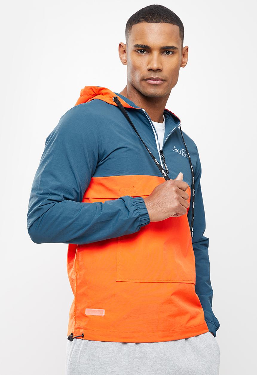 Diadora - Alfredo anorak - orange & teal