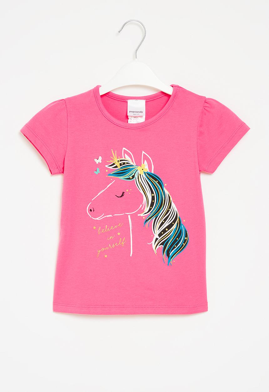Pop Candy - Unicorn tee - hot pink