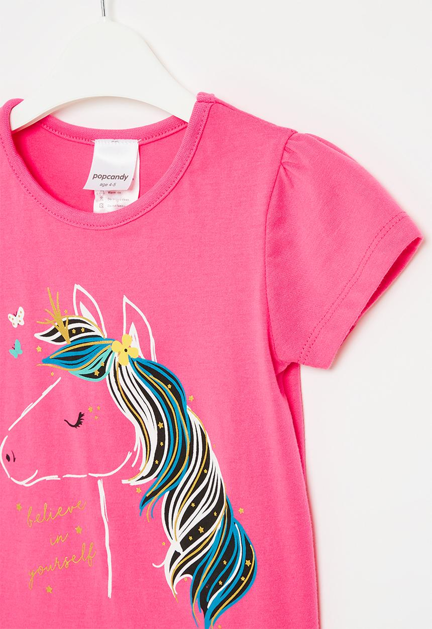Pop Candy - Unicorn tee - hot pink