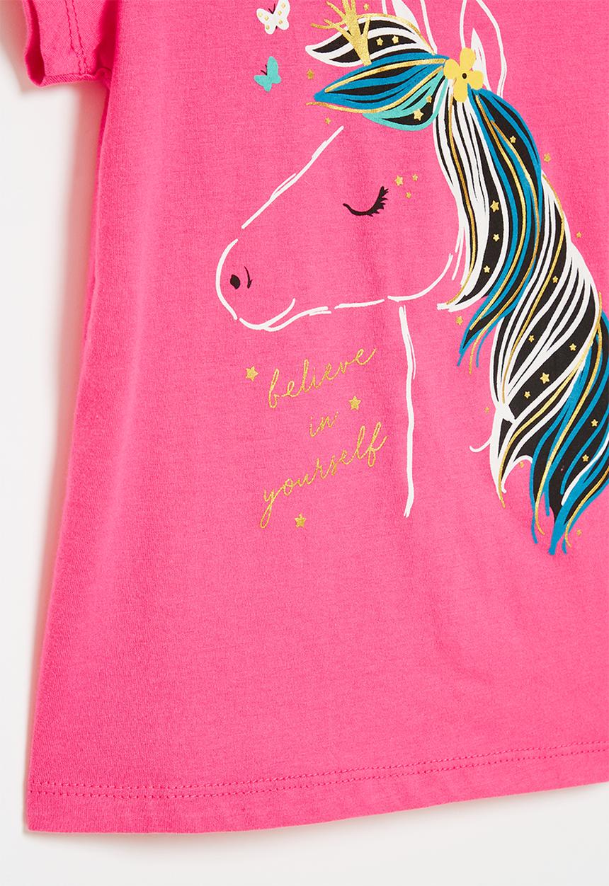 Pop Candy - Unicorn tee - hot pink