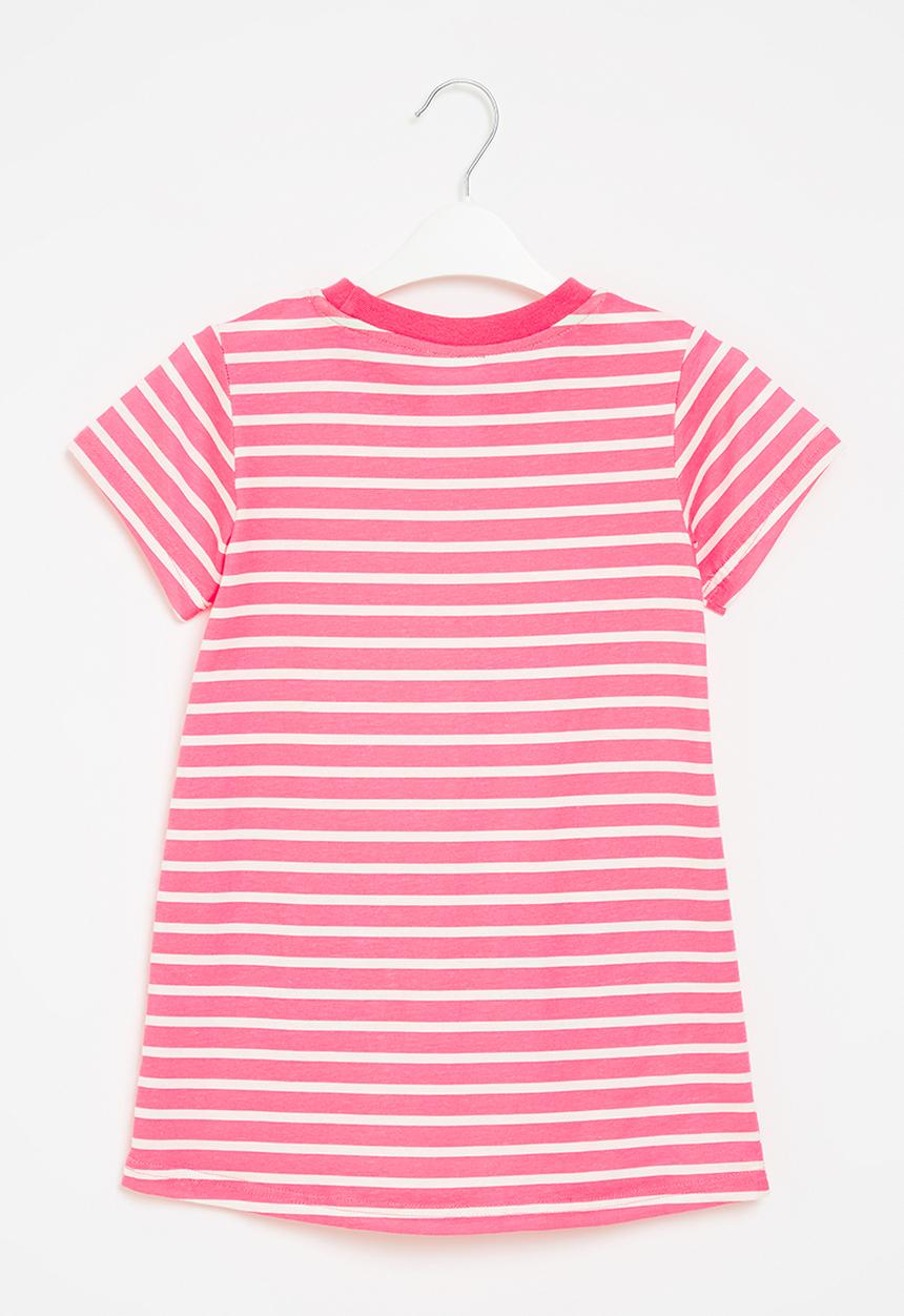 Pop Candy - Girls stripe watermelon dress - pink