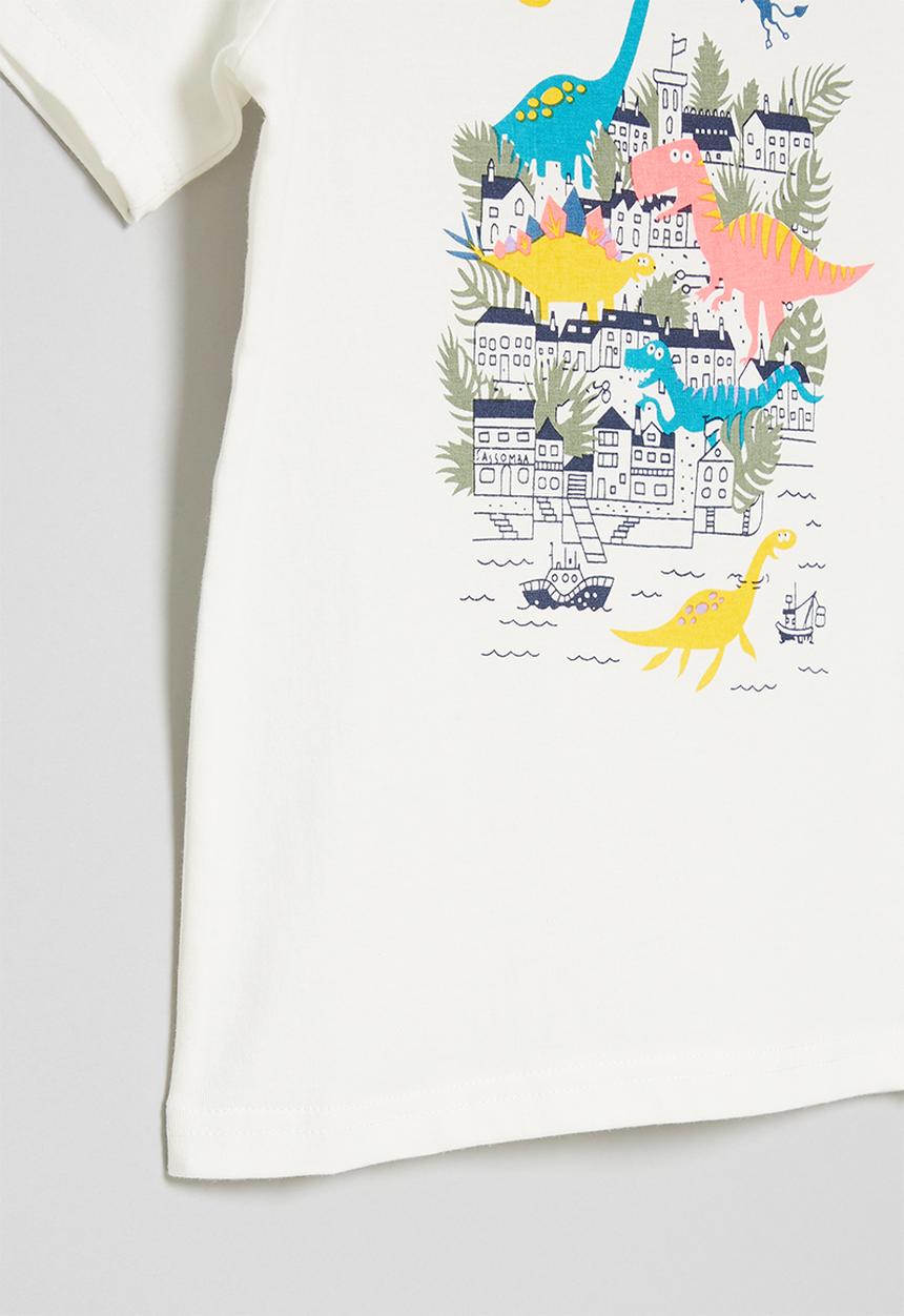 Pop Candy - Boys printed tee - white