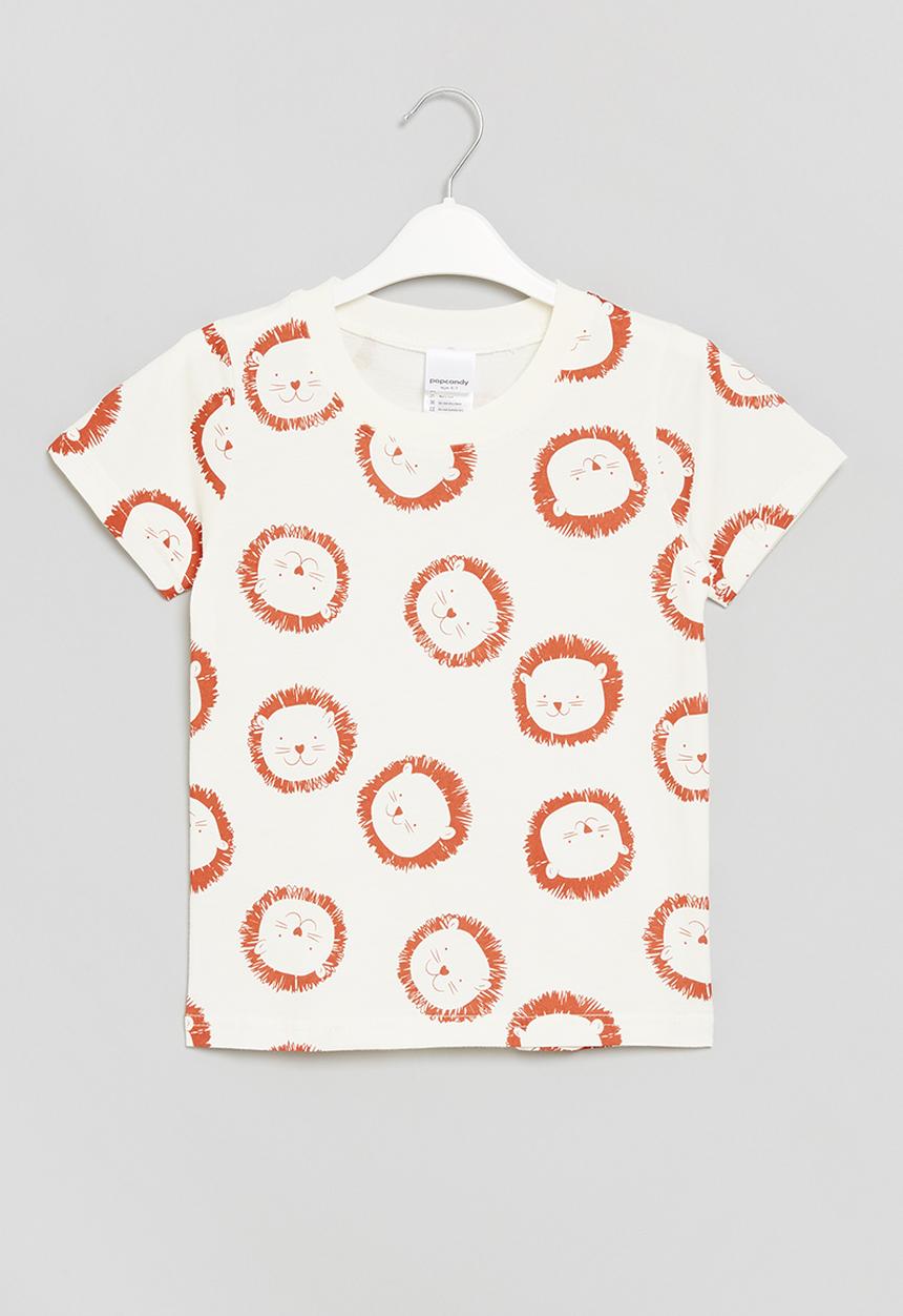 Pop Candy - Boys lion tee - white