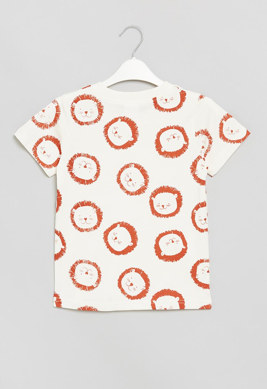 Pop Candy - Boys lion tee - white