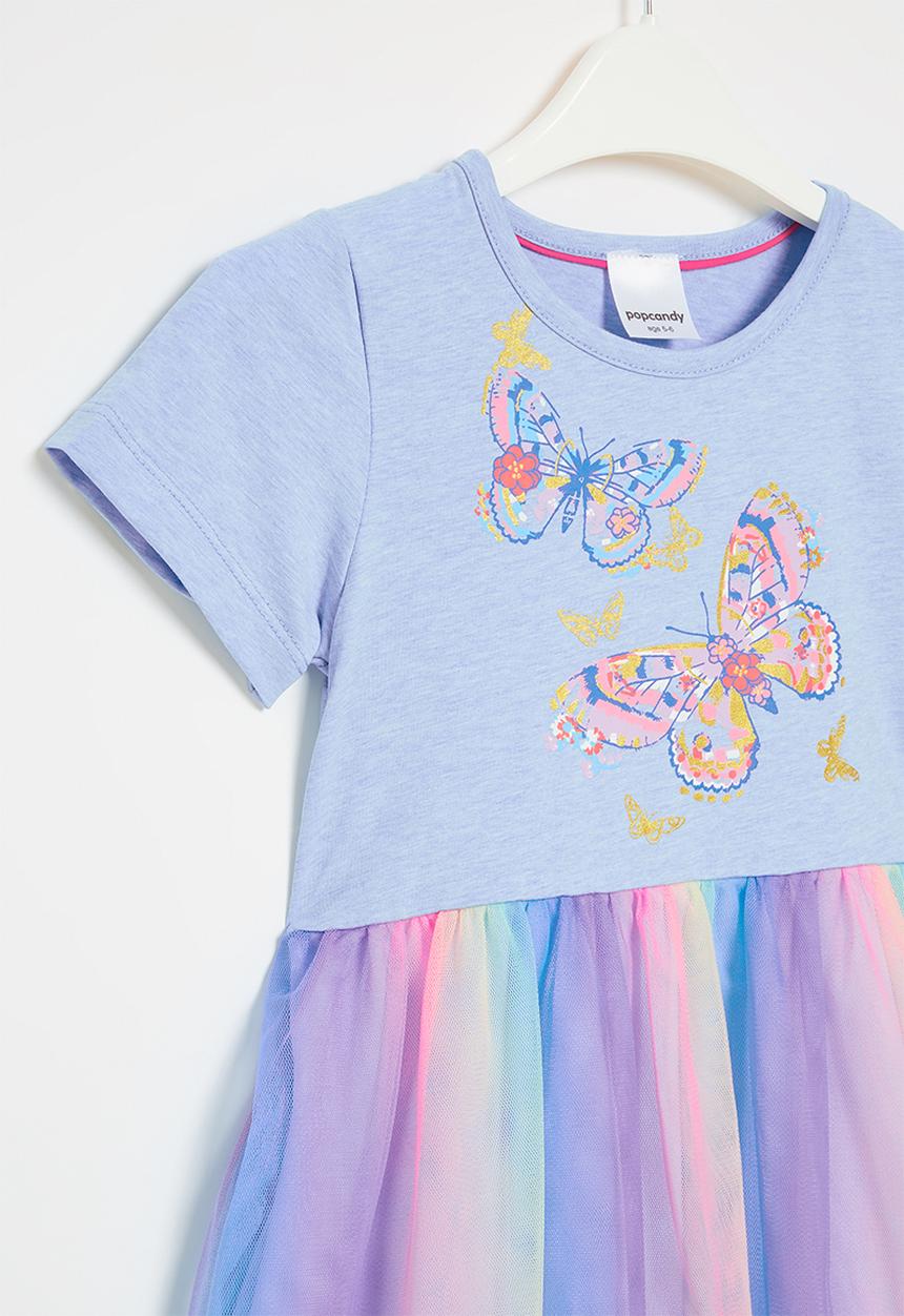 Pop Candy - Butterfly dress - blue