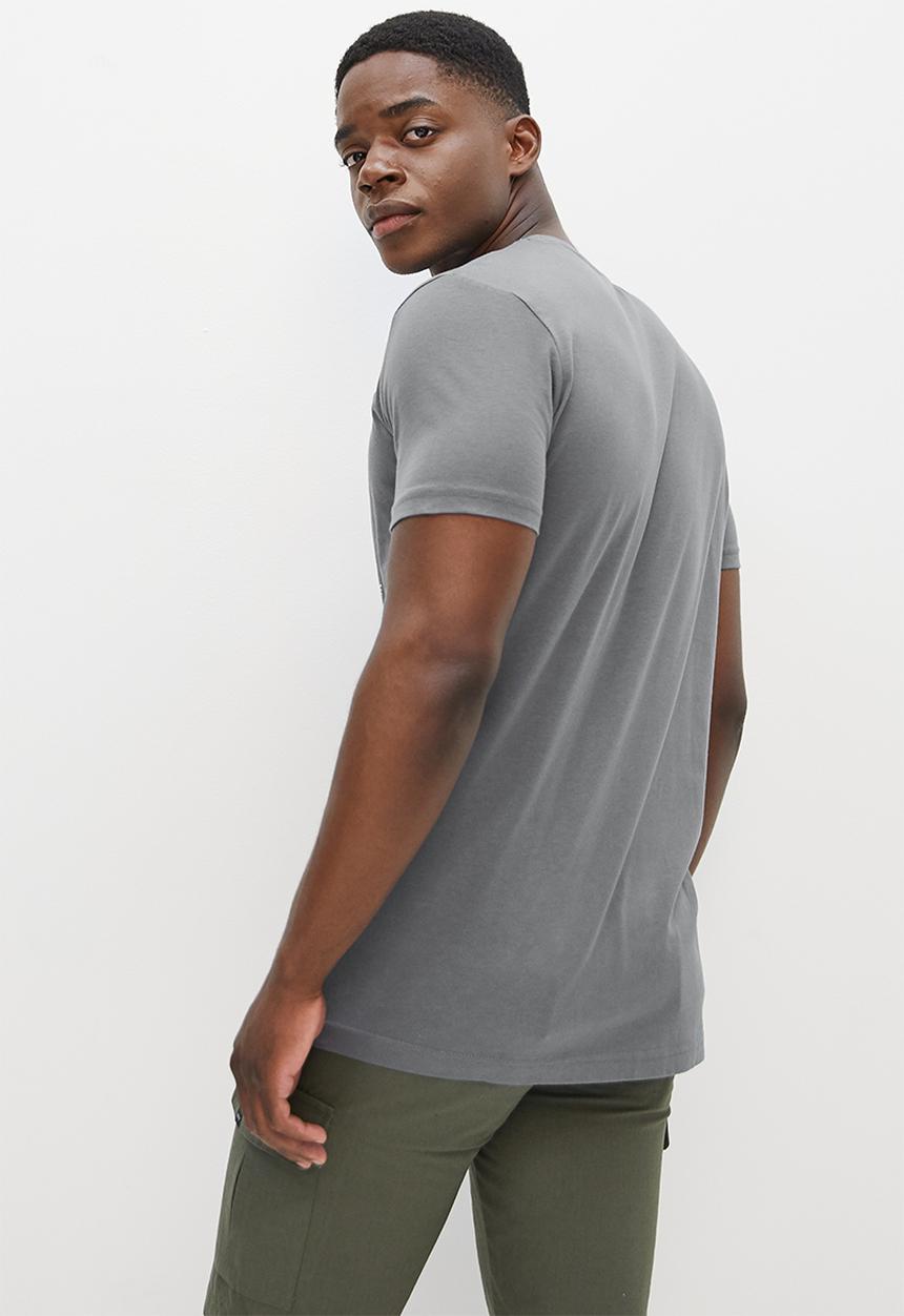 Lark & Crosse - L&c graphic crew neck tee - charcoal grey