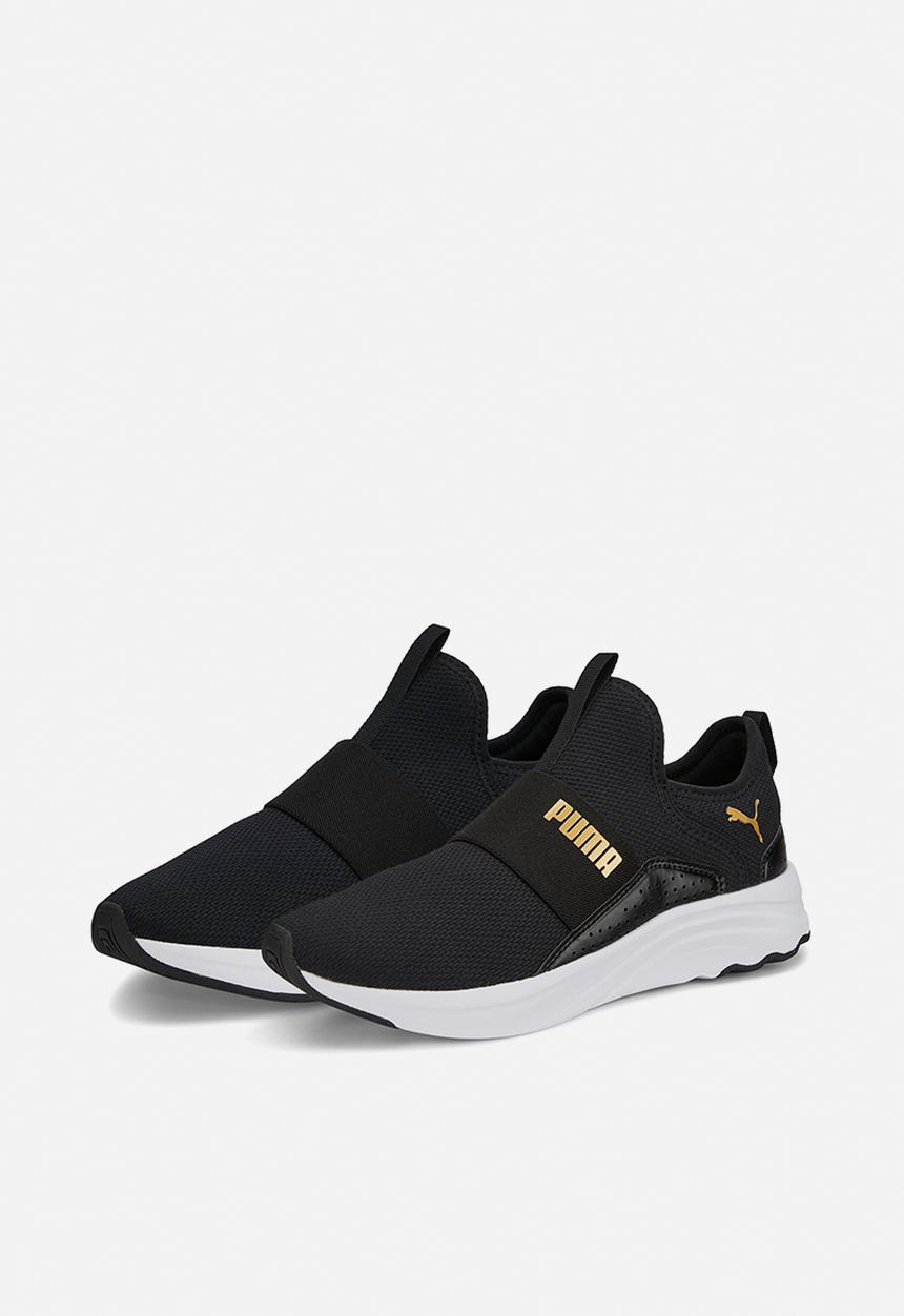 PUMA - Softride sophia slip-on wn's - black/team gold