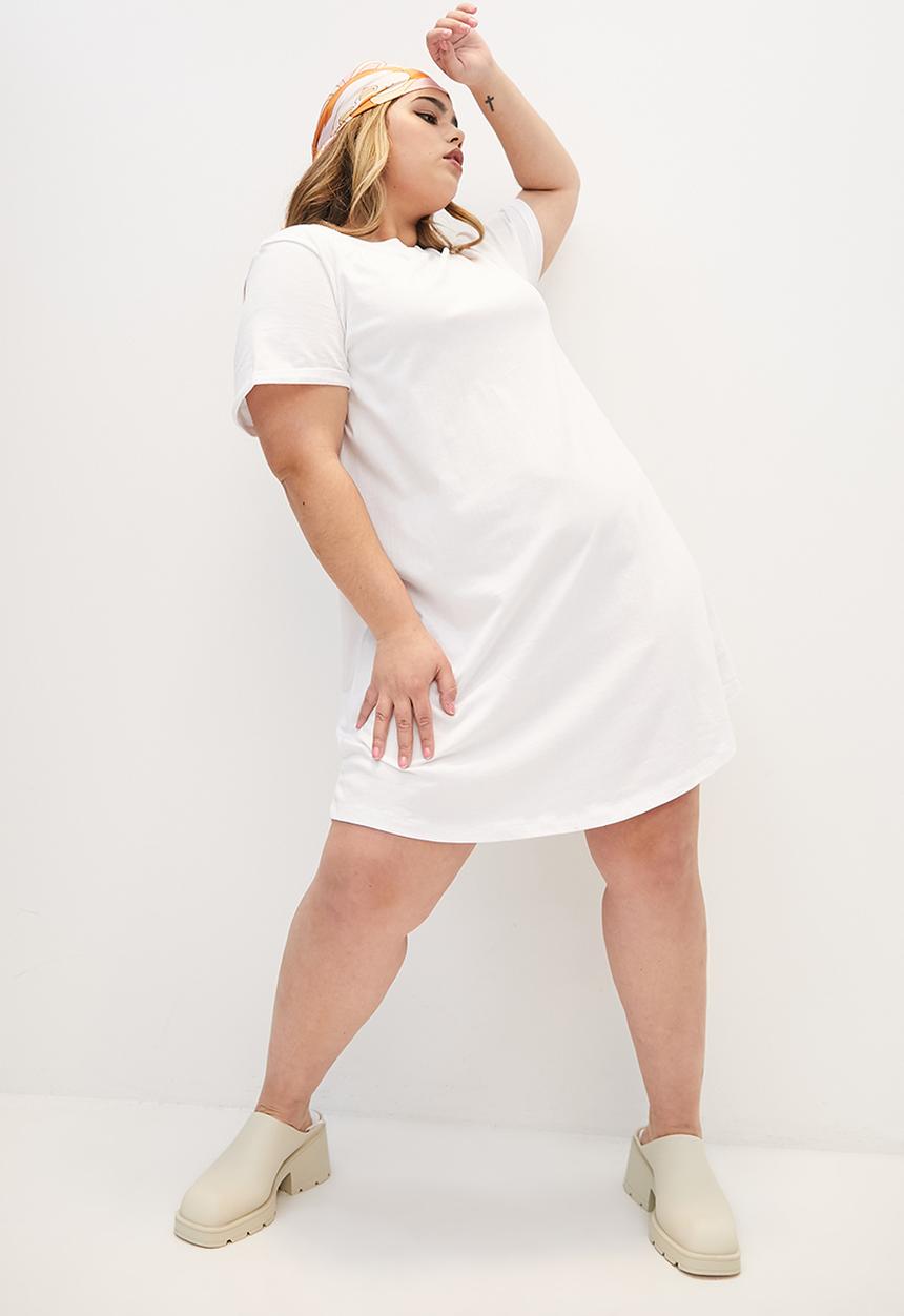 Blake - Mini T-shirt dress - white