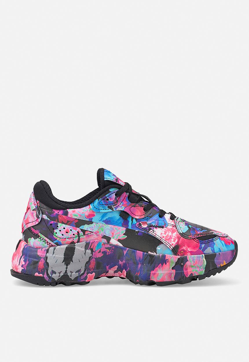 PUMA - Orkid intense floral wns - black/deep orchid