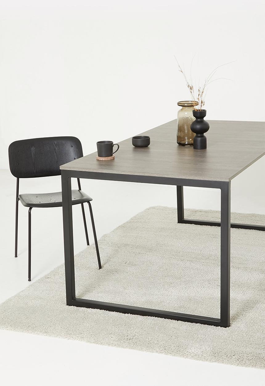 Sixth Floor - Floating top dining table - neutral & black 