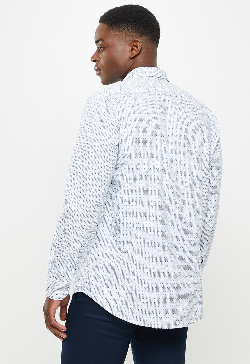 Ben Sherman - Spot print shirt - wedgewood