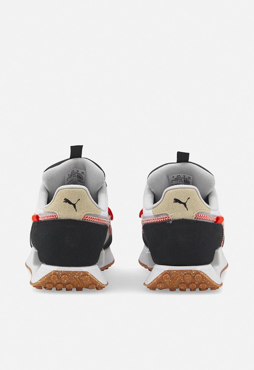 PUMA - Future rider jr - white/black