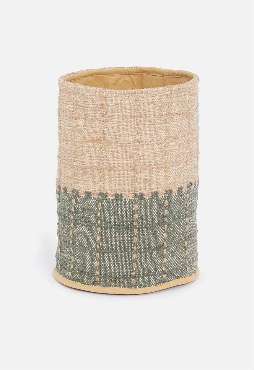 Sixth Floor - Kalo storage basket - green & natural