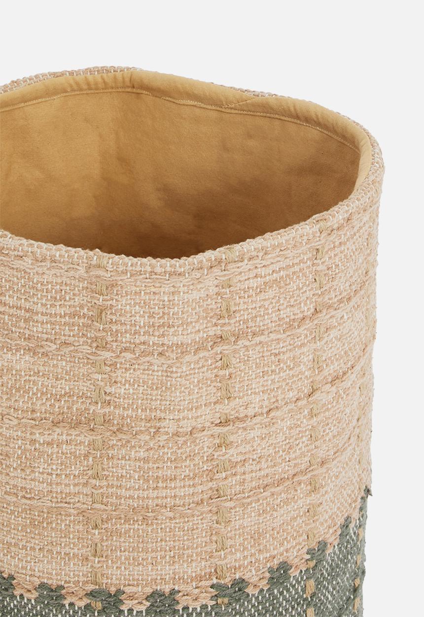 Sixth Floor - Kalo storage basket - green & natural
