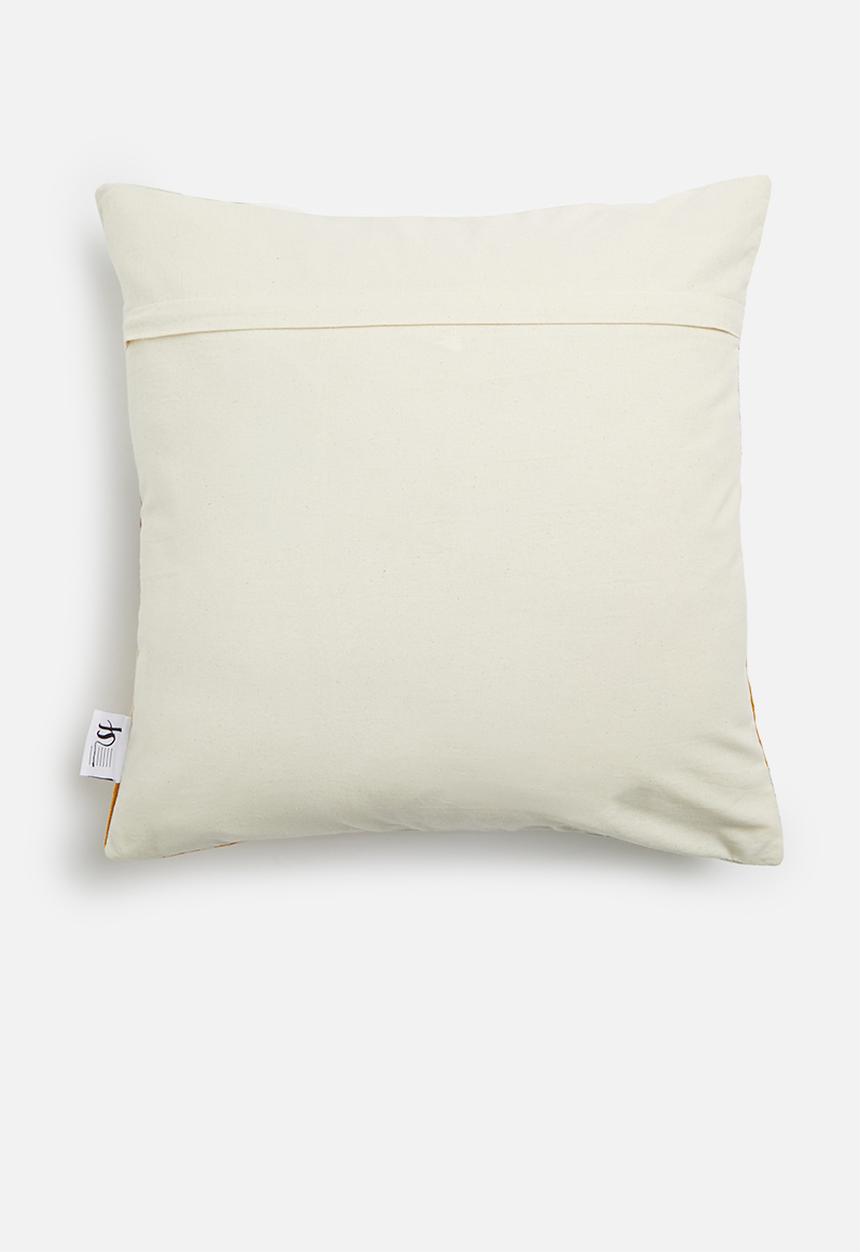 Sixth Floor - Contour embroidered cushion cover - multi