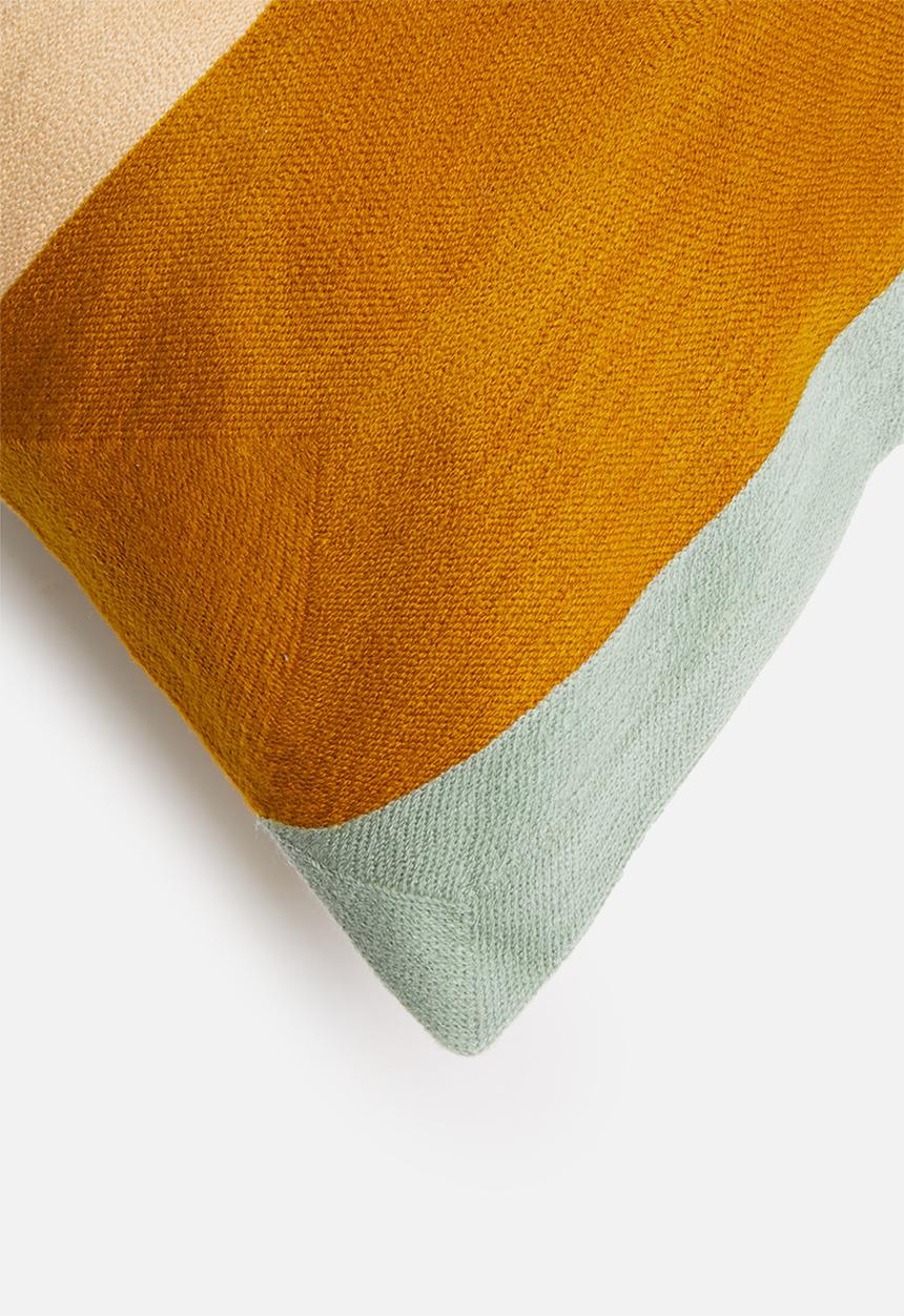 Sixth Floor - Contour embroidered cushion cover - multi
