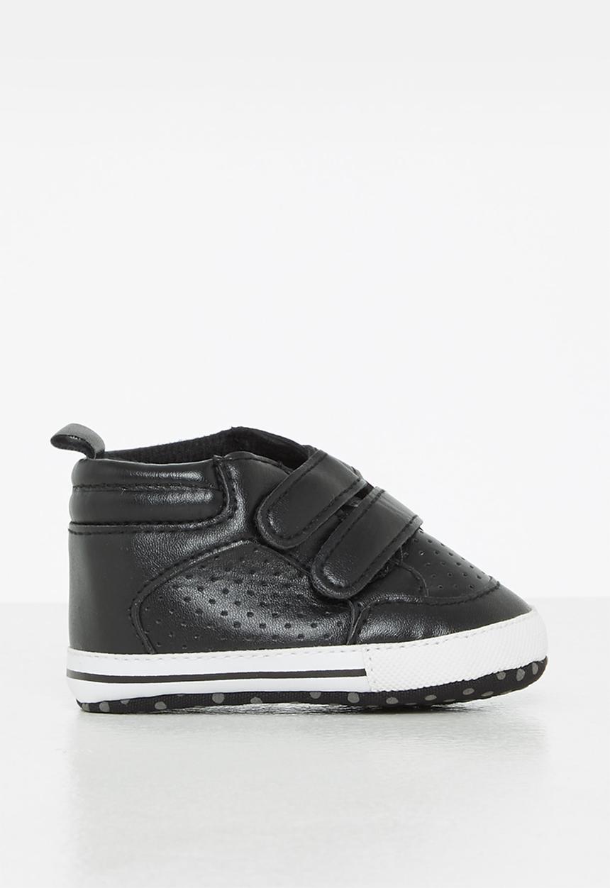Pop Candy - Baby velcro strap sneaker - black